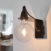 Schwarze Design-Wandlampe Minimal