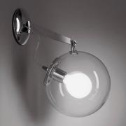 Artemide Miconos Glas-Wandleuchte in Chrom