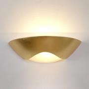 Edle Wandleuchte Matteo Curve, gold