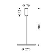 OLIGO Decent Max LED-Hängelampe alu gebürstet