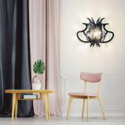 Slamp Medusa Designer-Wandleuchte, schwarz