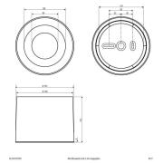 LED-Deckenspot ALG54, rund 13W anthrazit