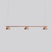 Northern Blush LED-Hängeleuchte, 3-flg., beige