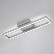 LED-Deckenleuchte Yoko, up/down, 70x13,5 cm, nickel