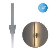 LED-Wandleuchte Trevor mit Schalter, nickel matt