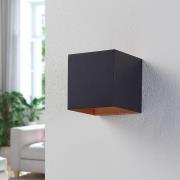 Arcchio LED-Wandlampe Zuzana, eckig, schwarz, 9,7 cm breit