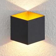 Arcchio Alima LED-Wandlampe, dimmbar, IP44 schwarz