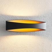 Arcchio Jelle LED-Wandleuchte, 43,5 cm, schwarz