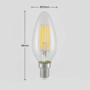 LED-Lampe E14 Filament 4W 2.700K 3-Step-Dimmer