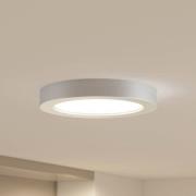 Prios LED-Deckenlampe Edwina, silber, 24,5cm, 10er, dimmbar
