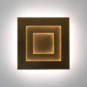 LED-Wandleuchte Masaccio Quadrato, gold