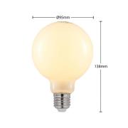 LED-Lampe E27 4W 2.700K G95 Globe dimmbar opal 2er