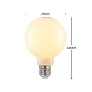 LED-Lampe E27 8W 2.700K G95 Globe dimmbar opal 2er