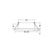 BRUMBERG Chooose LED-Einbaudownlight eckig, weiß