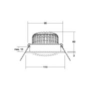 BRUMBERG Kerby-R LED-Einbauspot, 4.000K, schwarz