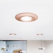 LED-Deckeneinbauspot Diled, Ø 8,5 cm, 6 W, 3.000 K, rosé