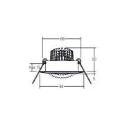 BRUMBERG Spot BB13 dim2warm RC-dim Anschlussbox, nickel matt