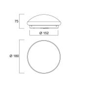 Sylvania Start Surface LED-Deckenleuchte, Ø 18 cm