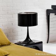 FLOS Spun Light T1 - schwarze Tischleuchte