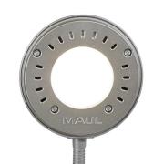 LED-Tischleuchte MAULarc, silber, Höhe 38 cm, flexibel