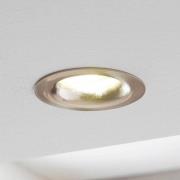 LED-Einbauspot Saliceto rund starr 2.700K nickel