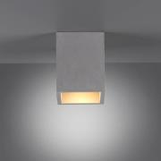 Paul Neuhaus Eton Deckenlampe aus Beton, eckig