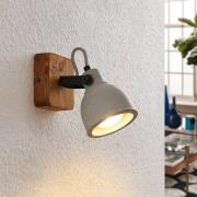 Lindby Mitis Spot aus Holz und Beton 2er-Set