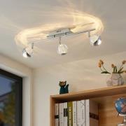 Lucande Kilio LED-Deckenstrahler, 3-flammig, chrom