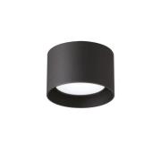 Ideal Lux Downlight Spike Round, schwarz, Alu, Ø 10 cm