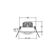 BRUMBERG LED-Einbaustrahler Tirrel-S, on/off, titan matt