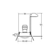 BRUMBERG Einbaustrahler Tirrel-S, GU10-Fassung, titan matt