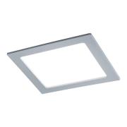 Paulmann LED-Einbaupanel eckig, 18W, 4.000K, chrom