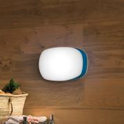 LZF Guijarro Medium LED-Wandleuchte, blau