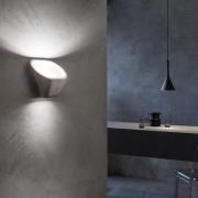 Foscarini Aplomb R7s Wandleuchte aus Beton, weiß