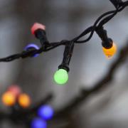 LED-Lichterkette Berry Mini mit Timerfunktion bunt