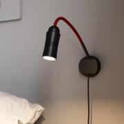 Neo! Flex Hotel II LED-Wandleuchte, schwarz/rot