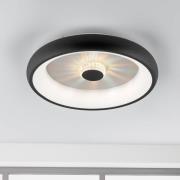 LED-Deckenleuchte Vertigo, CCT, Ø 46,5 cm, schwarz