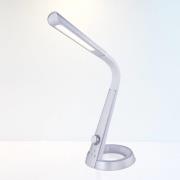 LED-Tischlampe Mitti mit USB-Anschluss silber/weiß