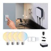 Paulmann Smart Home Set ZigBee 4x E27 7W LED G95 matt CCT
