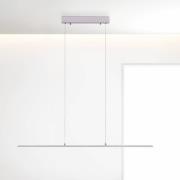 PURE LED-Hängeleuchte Lite, silber, 100 cm, CCT, dimmbar