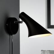 Wandlampe Vanila, Schalter, Steckerkabel, schwarz