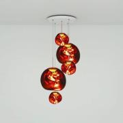 Tom Dixon Melt Large Round Pendellampe 5fl kupfer