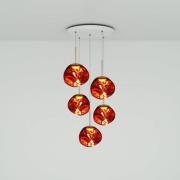 Tom Dixon Melt Mini Round Pendellampe 5fl kupfer