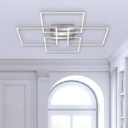 LED-Deckenleuchte Frames 4 Quadrate chrom 72x72cm