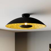 Lindby Deckenlampe Emilienne, schwarz, goldfarben, Ø 60 cm