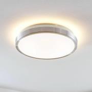 Lindby LED-Deckenlampe Emelie, Ø 35 cm, alufarben, Metall