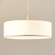 Lindby Hängeleuchte Sebatin, Ø 40 cm, beige, Stoff, E27