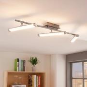 Lindby LED-Deckenleuchte Pilou, 3-flg., dimmbar, chrom