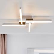 Lindby LED-Deckenlampe Patrik, 59 cm, 4-flammig, chrom, IP44