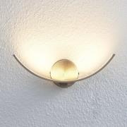 Lindby LED-Wandleuchte Iven, Breite 34 cm, nickel, 3.000 K